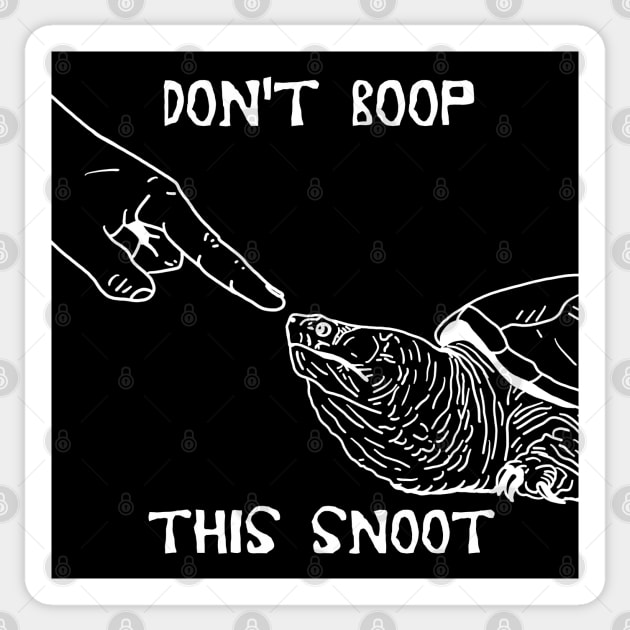 Don't Boop Snapping Turtles! Sticker by SNK Kreatures